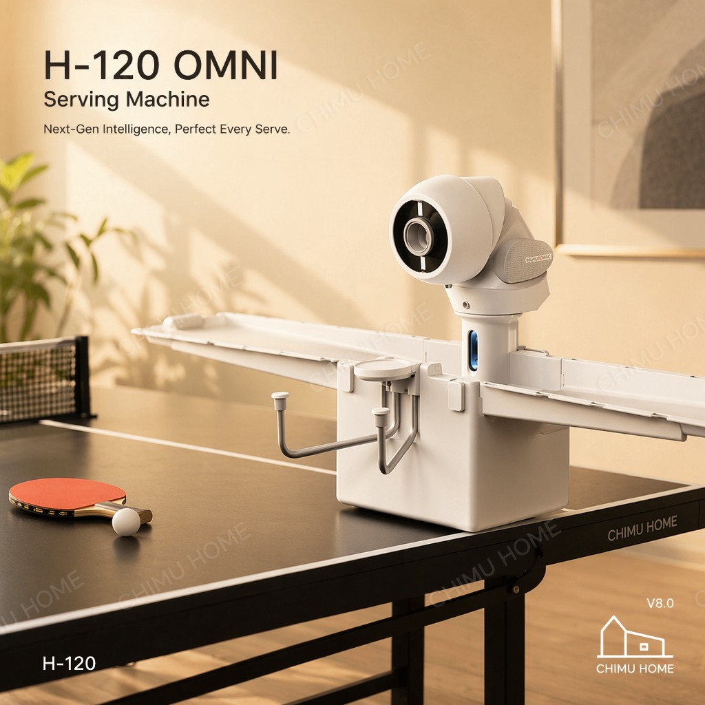 Table Tennis Launcher - 【CHIMU HOME】Machine de service de tennis
